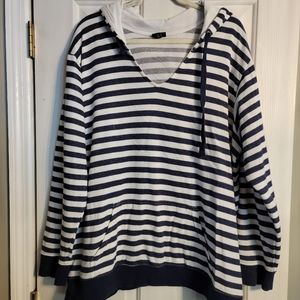 Torrid Navy & White Hoodie